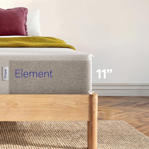 Image of Casper Sleep Element Hybrid Queen Mattress - Medium Firm Feel - Motion Isolation - Breathable, Cooling Memory Foam - 100-Night Trial - CertiPUR-US