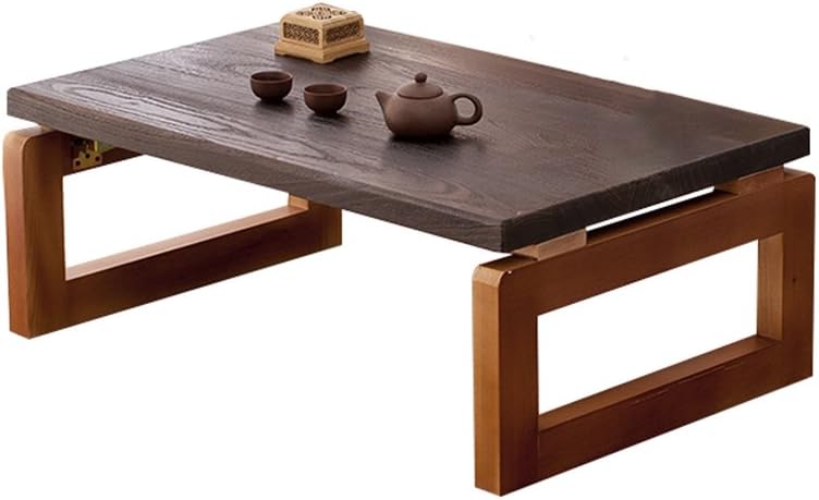HJQ Creative Small Table, Japanese-style Solid Wood Tea Table Decoration Low Table Bed Table Music Table Child Study Table Notebook Computer Desk (Color : B, Size : 75 * 40 * 30cm)