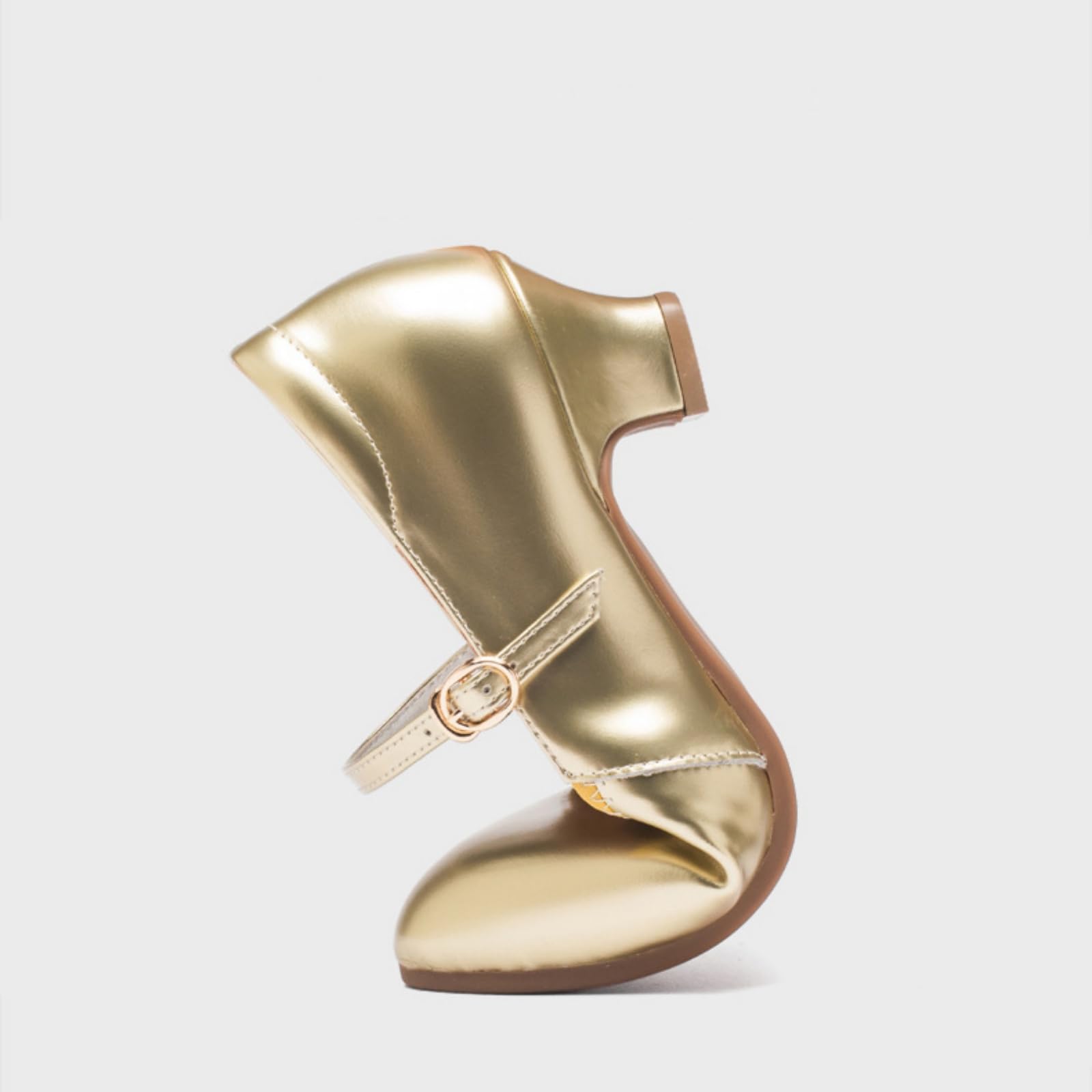 Zapatos Baile Salón Mujer Zapatos Latinos De Salsa De Charol con Punta Afilada Y Tacón con Correa Al Tobillo para Bodas Y Eventos Nocturnos