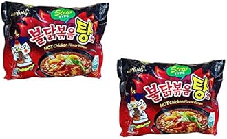 SAMYANG Stew Type Hot Chicken Flavour Ramen Instant Korean Noodles - 145Gm*2Pack (Pack of 2) (Imported)