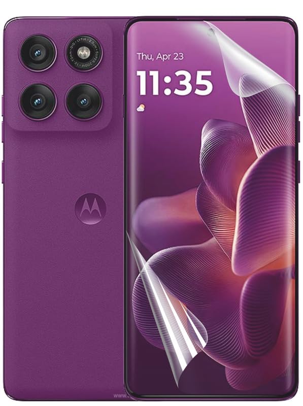 Image of Glaxx Quality Screen Protector Film for Moto Edge 60 Pro, Self Healing Unbreakable Hydrogel Soft Film Anti-Scratch [Not Tempered Glass] - Clear