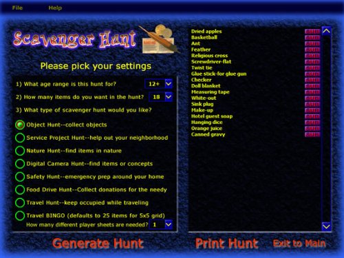 Miniatura 7 de Riddle Me Scavenger and Treasure Hunt Clue Software for Windows Download