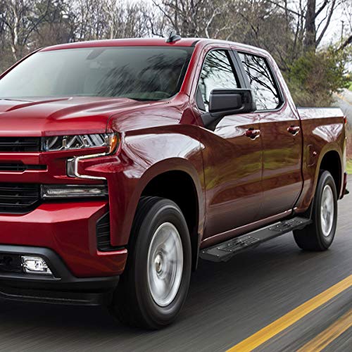 Oedro 6.5" Running Boards Compatible With 2019-2023 Chevy Silverado/Gmc Sierra 1500 Crew Cab, 2020-2024 Silverado/Sierra 2500 3500Hd, Aluminum Side Steps Rails Nerf Bars, Black Textured #TOP6
