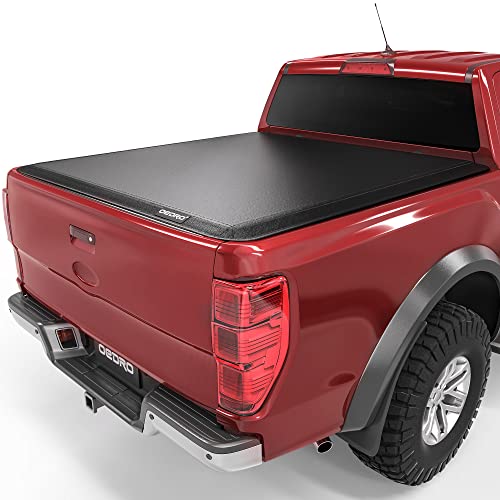 oEdRo Soft Tri-fold Truck Bed Tonneau Cover Compatible with 2022 2023 Ford Maverick, Styleside 4.5 Feet Bed