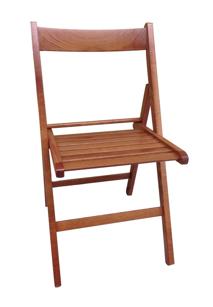Silla plegable de madera de cerezo