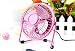 Produktbild Rainbow Fox USB Computer Geschwindigkeit Ventilator Mini für den Schreibtisch mit An/Aus-Schalter, Ventilatoren Tischventilatoren USB-VentilatorenTurbo-Ventilator, (4'', Pink)