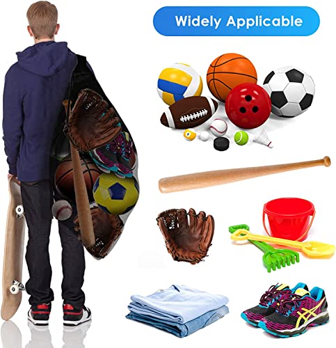 Brotou SPT0036 Extra Large Sports Ball Bag Mesh, Basketball Bags Team Balls, Adjustable Shoulder Strap, Team Work Ball Bags For Holding Soccer, Football, Volleyball thumb #3