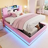 【Tissu agréable】 : le tissu doux en velours beige ou rose apporte chaleur et joie aux enfants et contribue à une atmosphère chaleureuse dans la chambre des enfants.