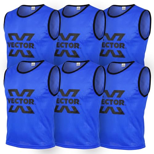 Image of Vector X 100% Polyester Mesh High sweat absorbent Training Bibs | Ideal for Foot ball Soccer Basketball Volleyball, Track and Field Play | Lightweight Scrimmage Vests Pennies
