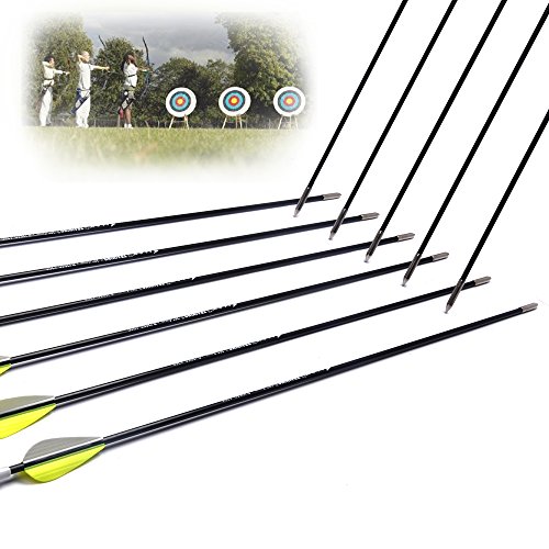 M.A.K 26" Solid Fiberglass Target Arrows,Extremely Safe Training Arrows for Beginner Youth Children for Recurve Bow - Thumbnail 7