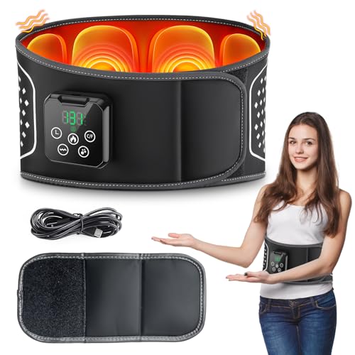 Cordless Heated Lower Back Massager,Heating Pad for Pain Relief,I...