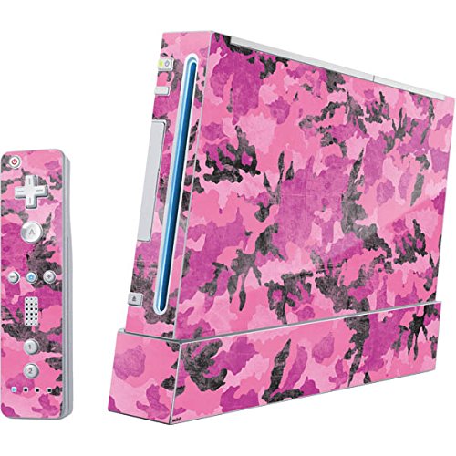 Skinit Decal Gaming Skin Compatible with Wii (Includes 1 Controller) - Originally Designed Pink Camouflage Design