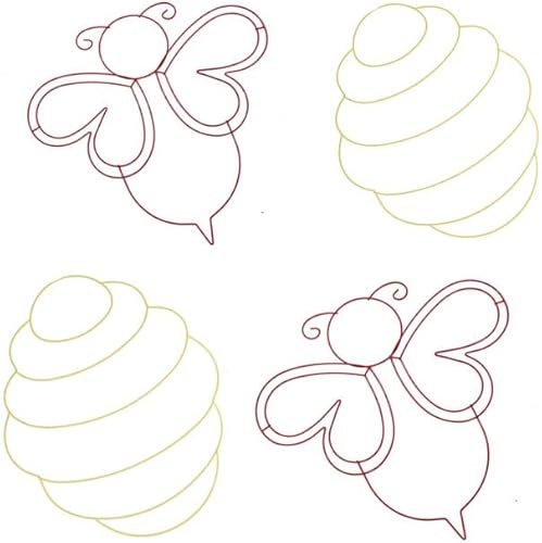 Miniatura 2 de VE - Corona de alambre de colmena de metal para jardín, 11.875 x 15.35 pulgadas y forma de corona de alambre de abejorro de metal, 14 pulgadas (14.0