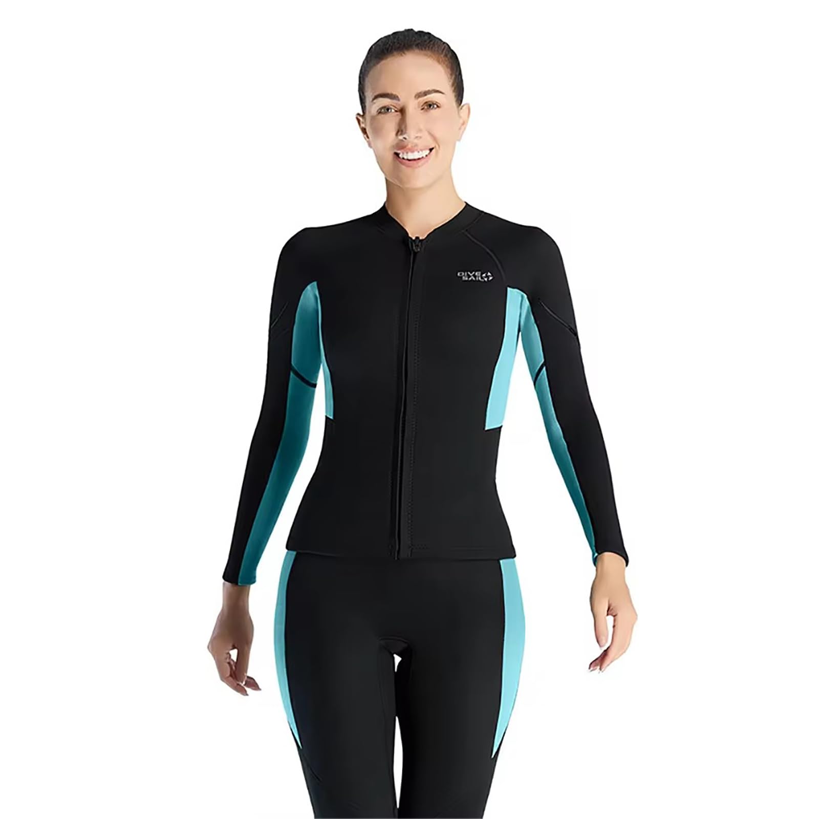 WOMEN2, XXL, 1,5 mm, kombinezon męski, damski, ultra rozciągliwy i ciepły, neoprenowa kurtka do nurkowania z długim rękawem, kurtka do snorkelingu, surfingu, kajakarstwa