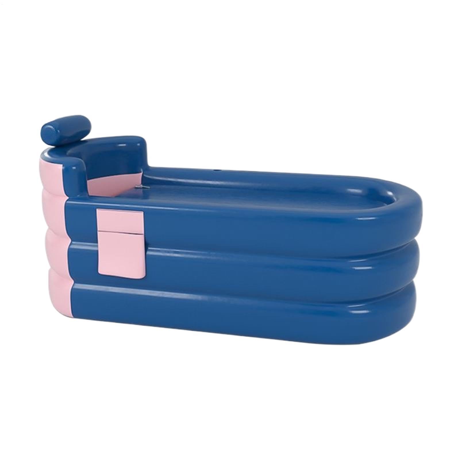 Vasca Da Bagno Gonfiabile Per Adulti Vasca Da Bagno Gonfiabile Portatile | Pieghevole Per Adulti Bambini Famiglia Interno Esterno Giardino Cortile Campeggio Viaggio Camper Spiaggia Piscina Spa Pic