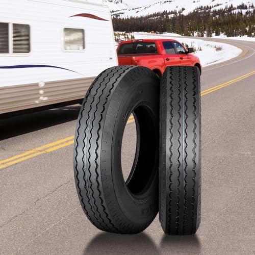 ST175/80D13 Trailer Tires 175 80 D13 Trailer Tires, Load Range C, 6 PLY, Set of 2 - Image 6