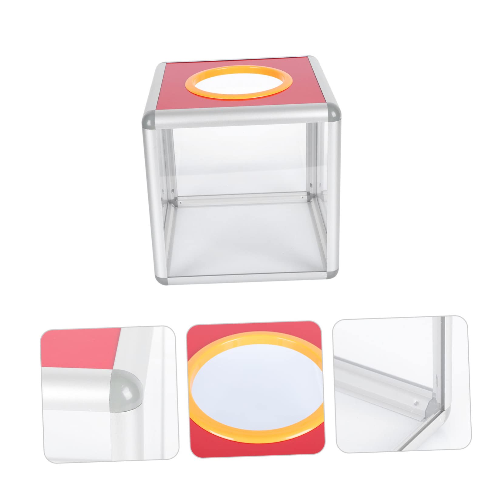 Urne De Donation Transparente 30cm - Boîte à Suggestions & Vote - Pour Réunions, Loteries Et Collectes De Fonds