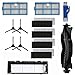 Produktbild Tecasa 4 Seitenbürsten, 4 Sets Hochleistungsfilter und Schaumstofffilter, 1 Rollbürste, 2 HEPA-Filter, 1 Rollbürstenabdeckung, 1 Reinigungswerkzeug für Bagotte BG600Max Staubsaugerroboter, Ersatzteile