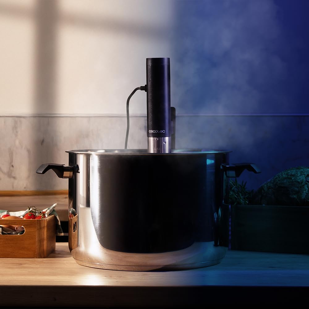 Cecotec SlowVide 1000 Connected Sous Vide 1000W 5-95°C Wi-Fi Touchscreen 15L IPX7