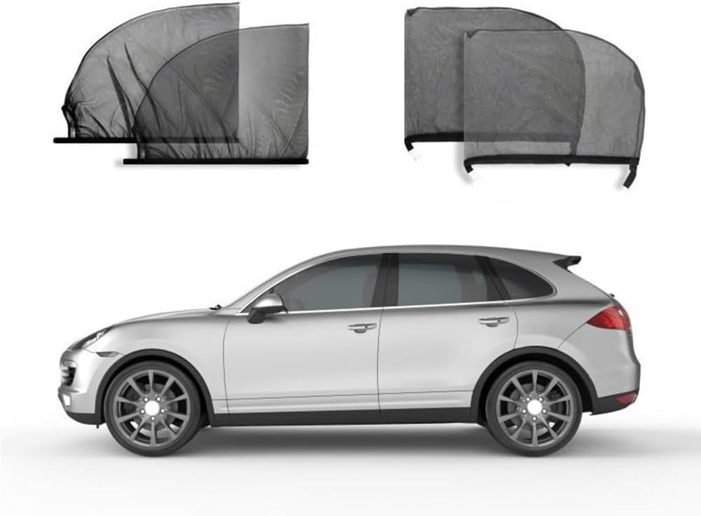 Car Anti-UV Side Window Sun Shade Privacy Screen for Front and Rear Side Doors and Windows for Volvo V90 Cross Country 2016-2020, A-Entire Vehicle
