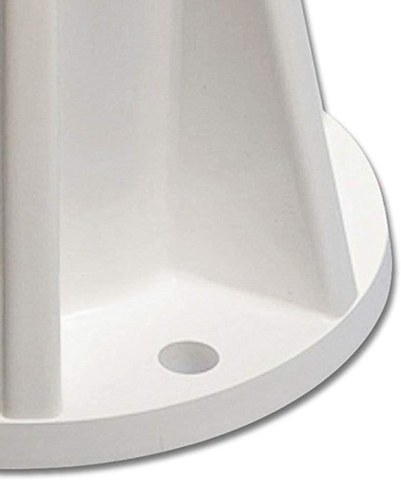 Saftron Polymer 6" Pool Handrails & Ladders Mounting Base, White (Open Box) : Patio, Lawn & Garden