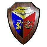 Copytec Wappenschild - I LwAusbRgt 1 Luftwaffen Ausbildungs Regiment Eggerstedt-Kaserne Pinneeberg Ausbildungseinrichtung Luftwaffe Bundeswehr Militär Deutschland Wappen #19525