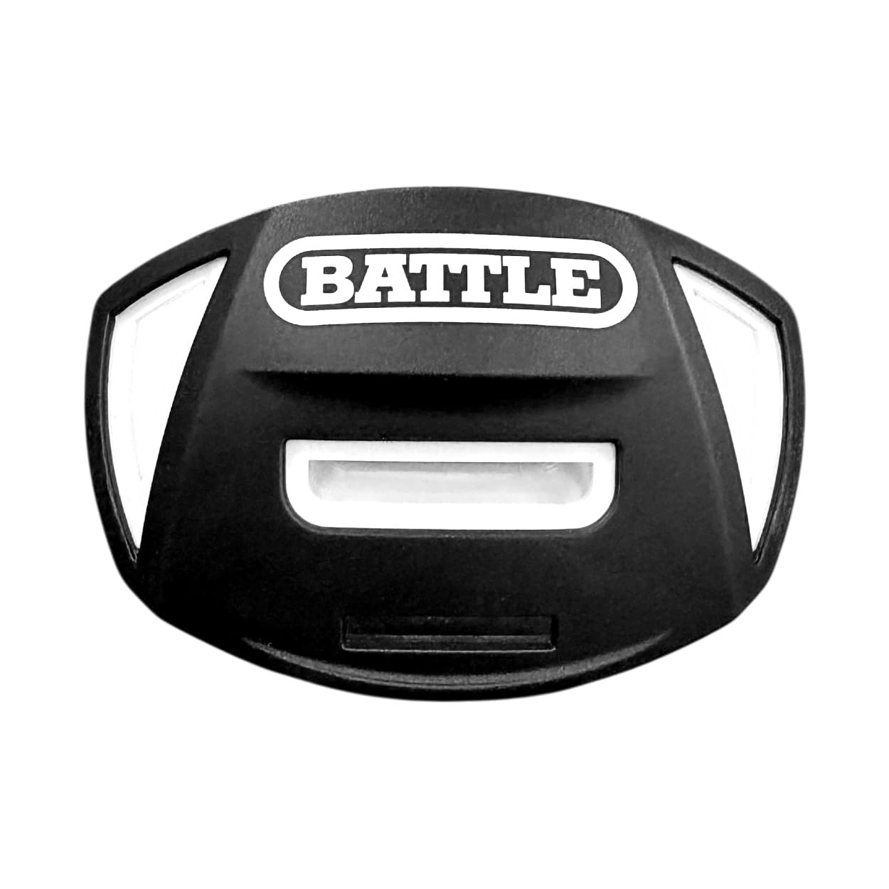 Battle Speed Air - Protector bucal con correa gruesa intercambiable, fútbol, sin BPA, compuesto avanzado, para jóvenes y adultos (negro)