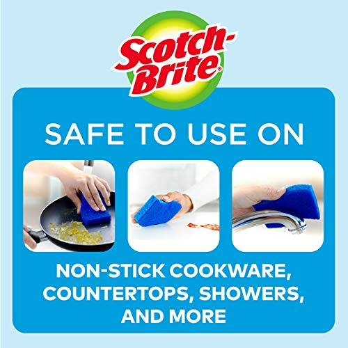 Image of Scotch-Brite Non-Scratch Scrub Sponges, 24 Scrub Sponges, Lasts 50% Longer than the Leading National Value Brand
