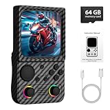 R36TMAX Retro Handheld Game Console, 4 Inch IPS HD Screen Retro Gaming Console,Supports WiFi Networked Fighting and OTG,Compatible with a Large Variety of Classic Games,Built-in 64G,Charcoal Black