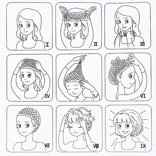 2Pcs Makeup Latex Bald Caps, Costume Cosplay Hat for Men Ladies Hairless Fake Skull Wig Cap Fancy Dress Halloween Party Adult Costume Accessory - Thumbnail 5