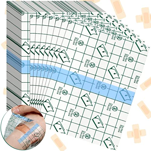 150 Pieces Stretch Adhesive Bandages Transparent Film Dressing Bandages Waterproof Adhesive Bandages (3.9 X 5.1 Inch) #TOP2