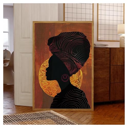 Tableau africain moderne pour dynamiser un salon trop blanc - 3