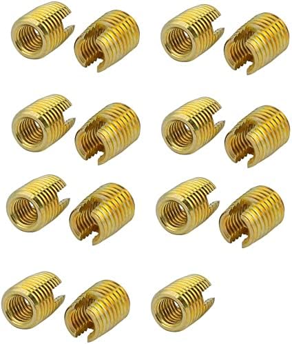 XYWHPGV M8x15mm Carbon Steel Zinc Plated Self Tapping Slotted Thread Insert 15pcs(29fad 1f6db 424e9 34c89 ae371 3d07d