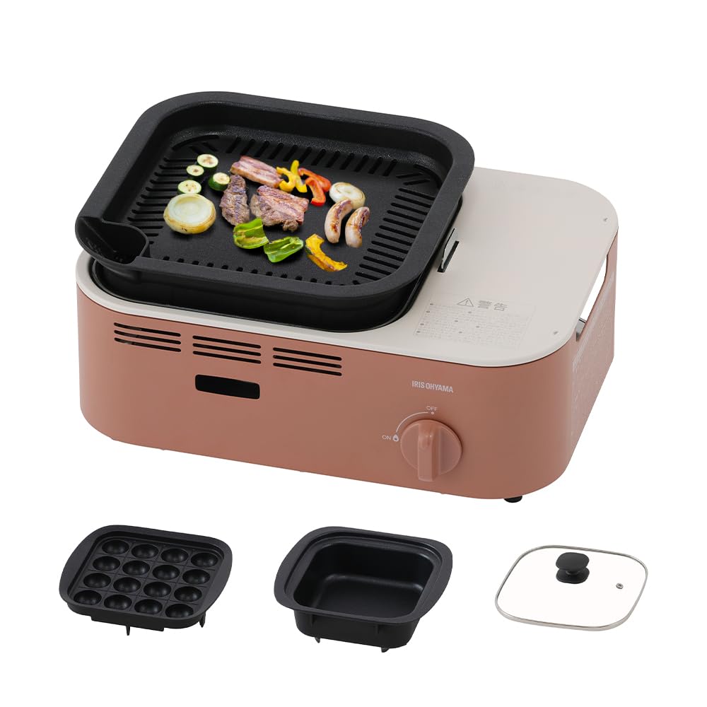 Amazon | アイリスオーヤマ 減煙焼肉マルチカセットコンロ 煙の少ない