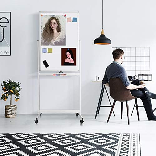 maxtek Double-Sided Rolling Whiteboard 60x100cm (White)