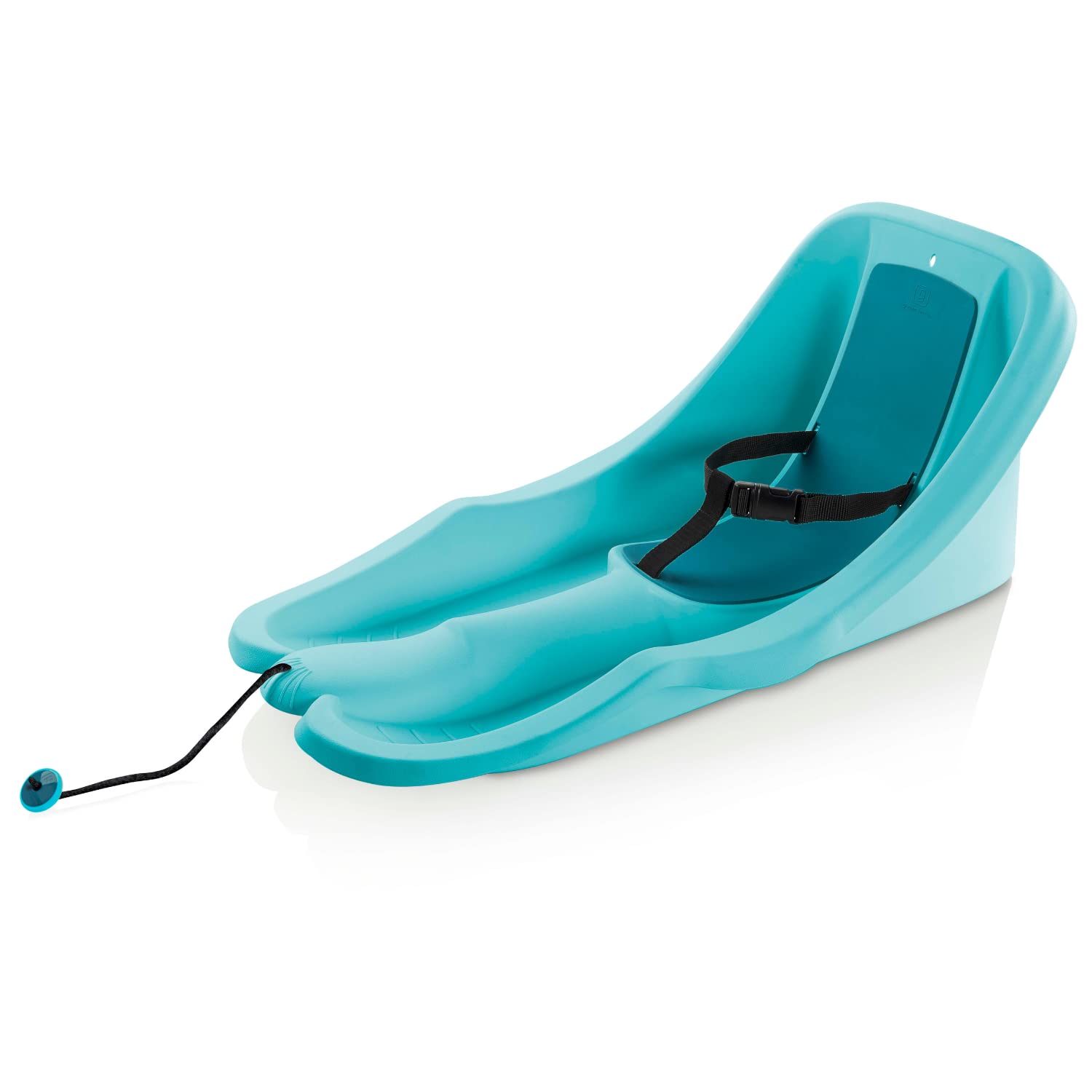 Plastkon Gizmo Riders Luge Bob pour tout-petits de 6 mois à 3 ans – Enfants avec ceinture de sécurité – en plastique de haute qualité, titane bleu clair, 74 x 38 x 33 cm