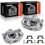 A-Premium Disc Brake Caliper Assembly with Bracket Compatible with Select Ford Models - Fiesta 2014-2017 1.0L, Fiesta 2011-2019 1.6L - Front Driver and Passenger Side, 2-PC Set