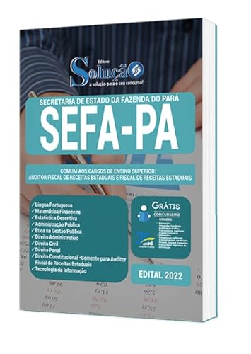 Apostila SEFA PA - Auditor Fiscal de Receitas Estaduais