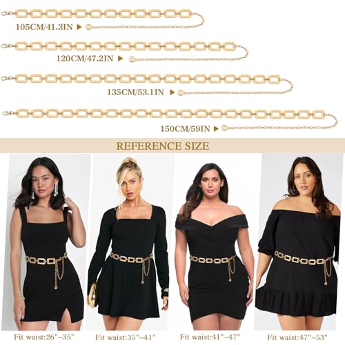 Chain Belt for Women Metal Chunky Waist Belts for Dresses3