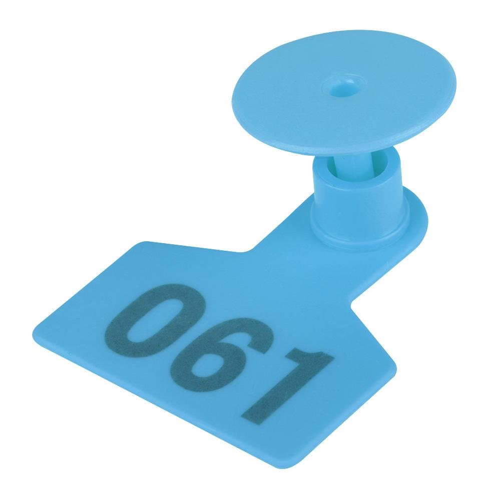 100 pz/Set Marchi Auricolari 1-100 Numero plastica Marchio Auricolare Bestiame bovino Mucca Marchio Auricolare Marchio Animale per capre suini maiali Mucche bovini Vitello