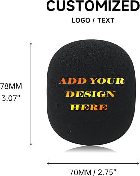 Personalized Microphone Cover Custom foam mic windscreen Customized microphone foam windscreen for DJI Mic Rode Wireless GO Hollyland Lark