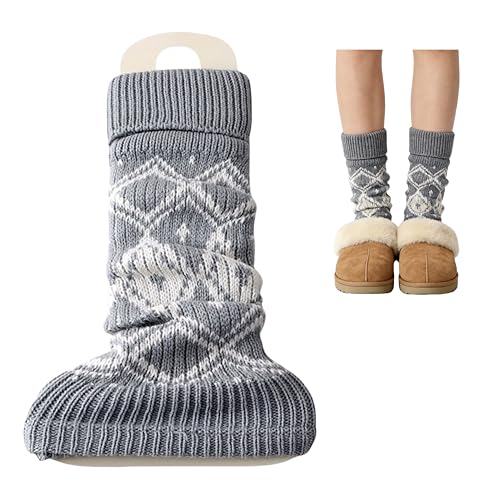 Image of Knitted Leg Warmers,womens leg warmers,Socks Long Yoga Ankle Warmers Women's Wool Warm Boot Socks