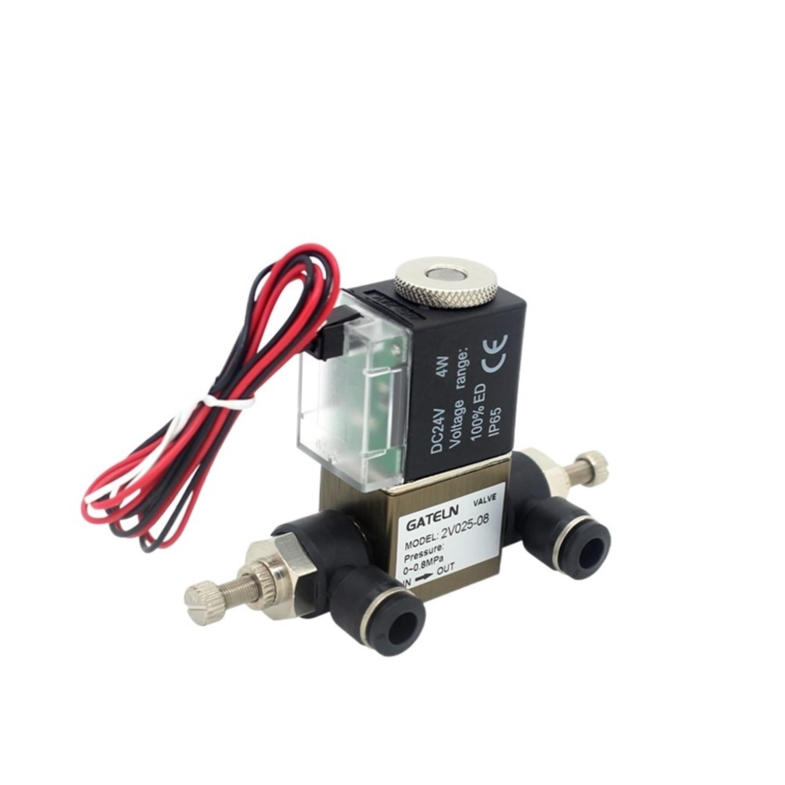 Électrovanne d'air 12V 1/4 BSP vanne normalement fermée 2V025-08