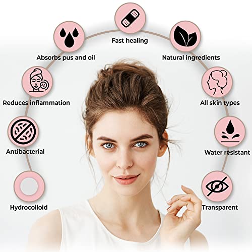 Novabeau Aknepflaster Aknepflaster für Tag und Nacht – Pickelentferner – Hautreiniger – 144 Stück in 2 Größen… - Image 4