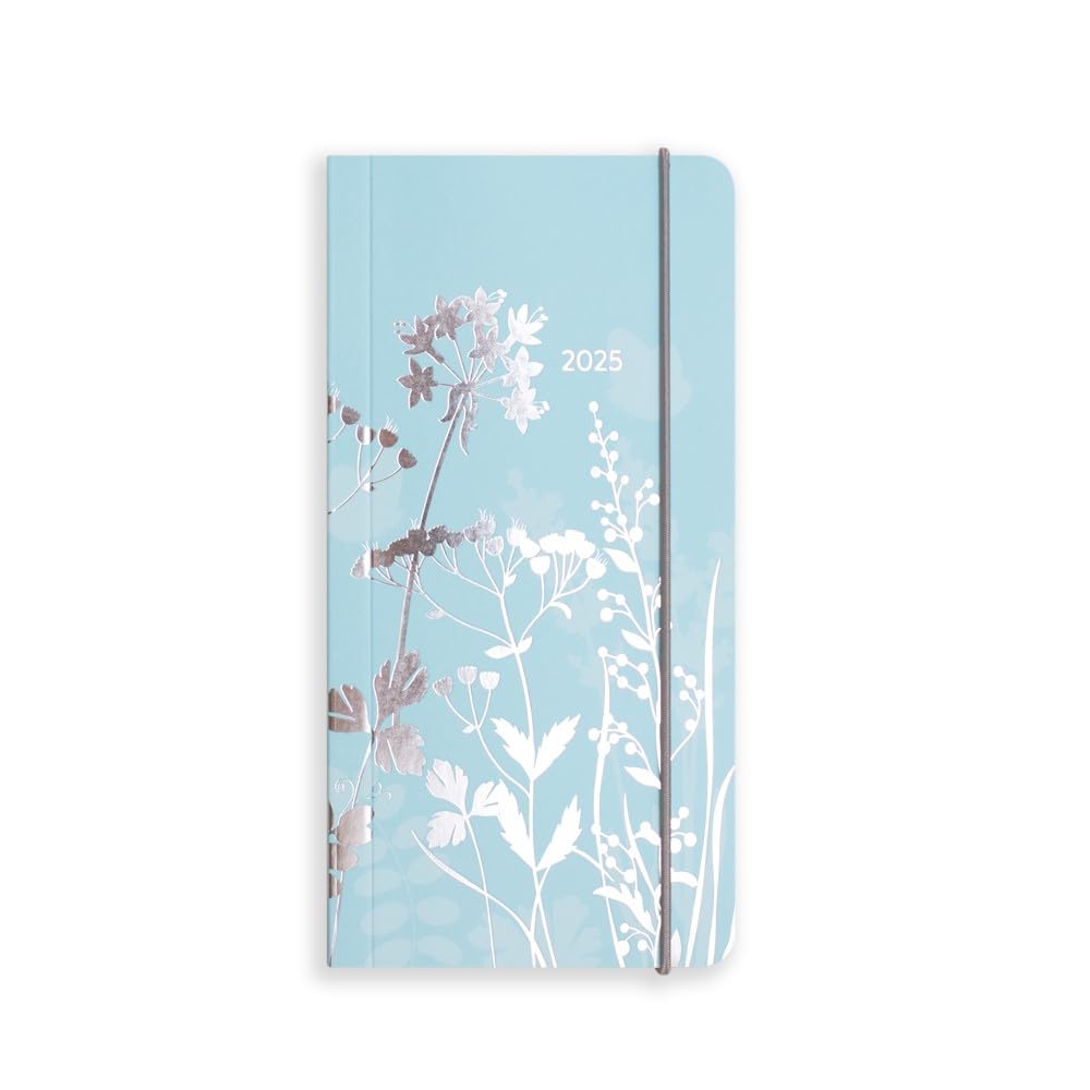 Matilda Myres 2025 Diary | Slim Pocket Size | Weekly Notes Diary | Planner January to December 2025 | Softback Covers with Elastic Closure | Blue