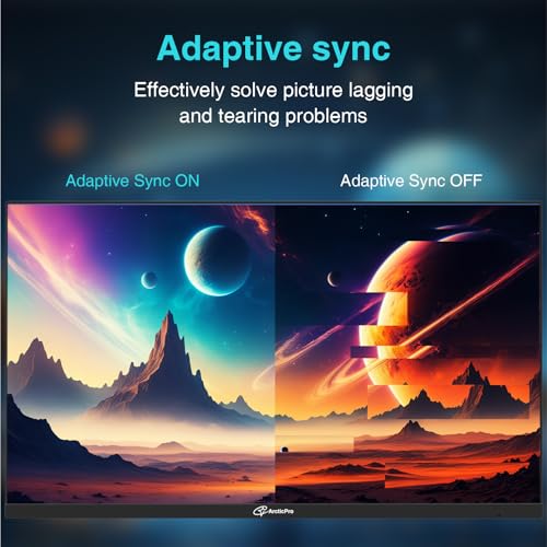 Image of ArcticPro 24.5 inch 300Hz 240Hz Gaming Monitor, FHD 1080p, 1ms, Fast IPS Monitor, Adaptive sync, PC Monitor, sRGB 120%, Ultra Slim, DP x2, HDMI x2, VESA, with DP Cable up to 300Hz