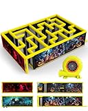 WZIIOT Inflatable Maze 26.5x18x6.5FT Haunted House with 1200W Air Blower for Multiple Challenging Games Day and Night for Kids