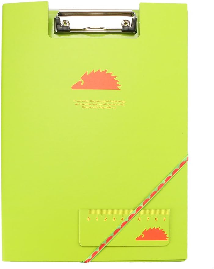 TXY Clipboard A4 Green Foldover Clip Board Folder File for Documents Folder Organizer Stationery Folder with Hard Cover Green