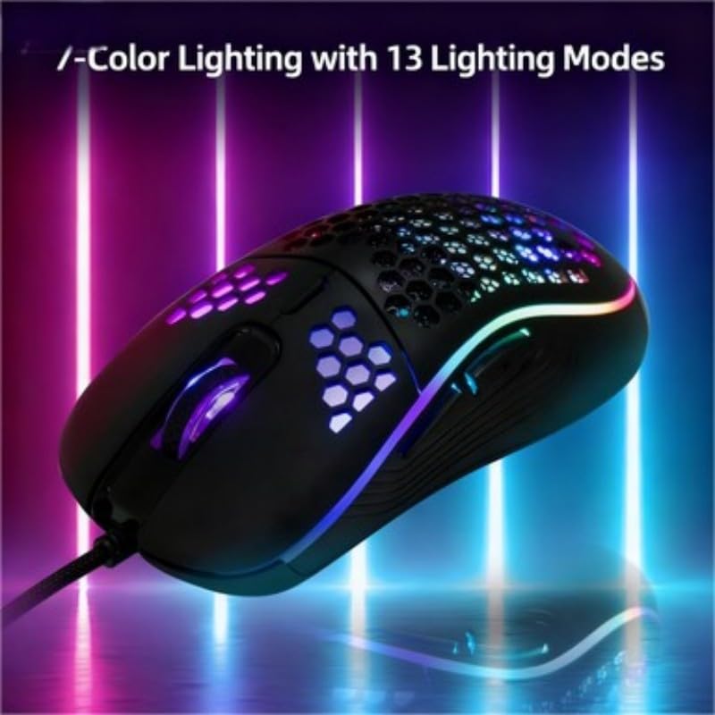 Image of Maine Game Wired USB Mouse, 2400 DPI, 4 Adjustable Levels, Silent, Factory Wholesale Sale (012, 1PACK)