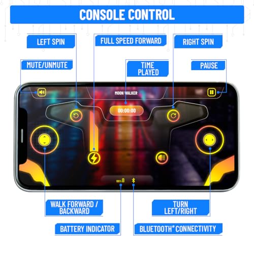 Image of Mirana Moonwalker | Smart & Interactive Walking & Talking Robot | USB Rechargeable Type-C | in-Built Bluetooth Speaker | Remote & App Controlled Toy for Kids 2+ 3+ 4+ 5+ 6+ Years (Tiranga)